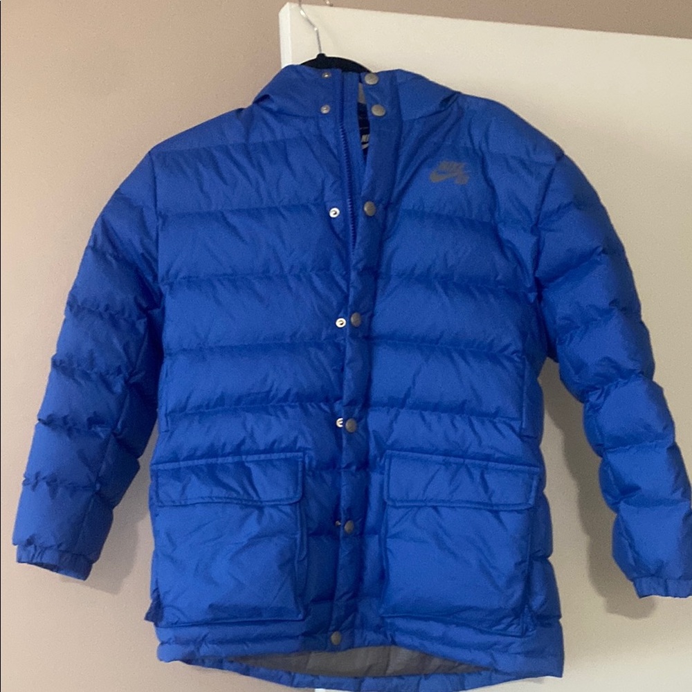 Nike Blue Kids Down Puffer Jacket